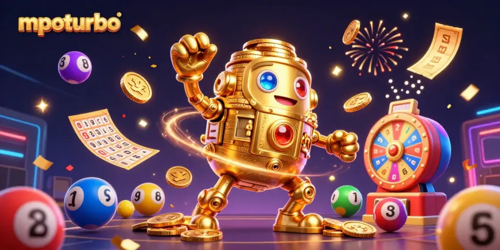 Experience the excitement of mpoturbo as the golden golem conjures lottery magic and casino thrills.