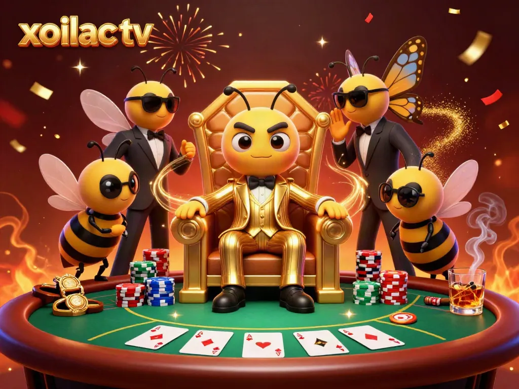 Experience the thrilling action of xoilac tv with a vibrant digital casino scene illustrating strategic gameplay.