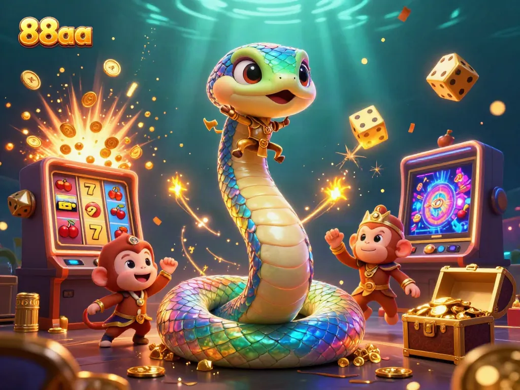 Experience the vibrant excitement of 88aa with an enchanting casino-themed illustration featuring jewel-toned characters and immersive game elements.